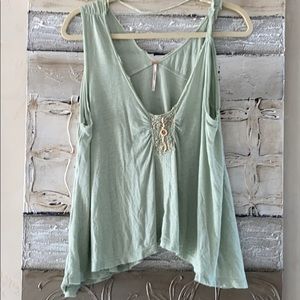Free people Gorgeous mint tank